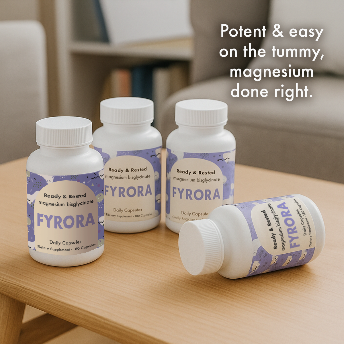 Fyrora® Ready & Rested Magnesium Bisglycinate Capsules