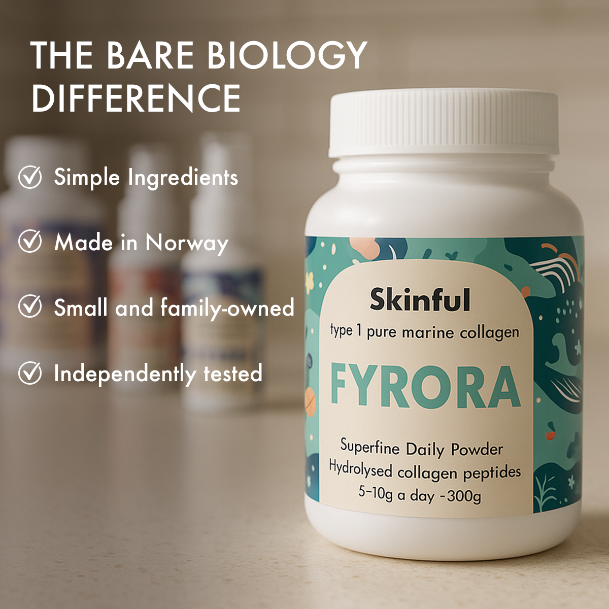 Fyrora® Skinful Pure Marine Collagen Powder