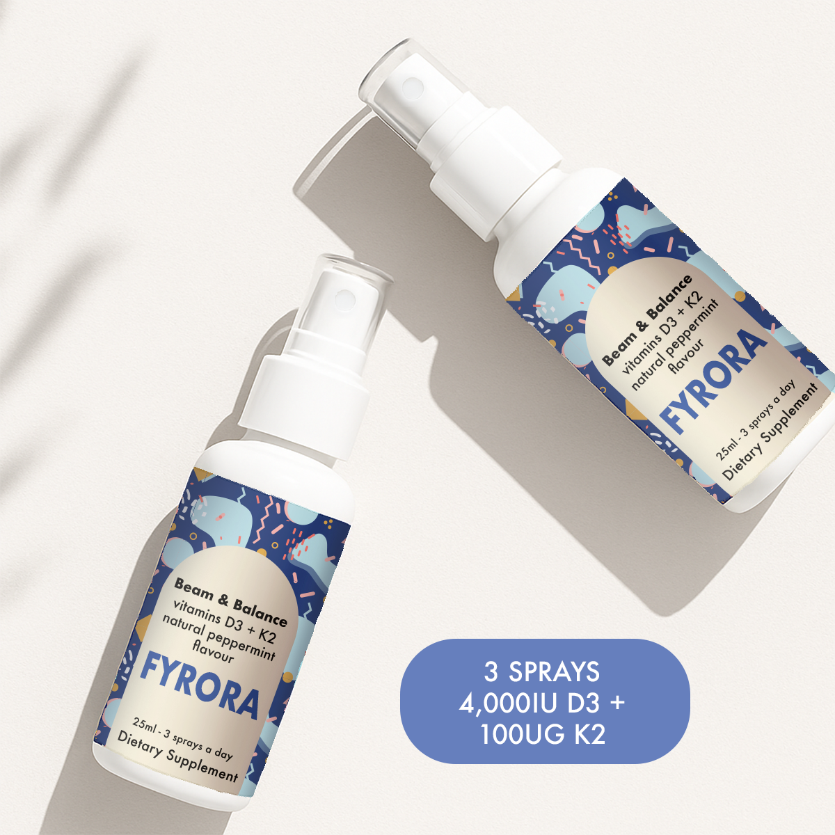 Fyrora® Beam & Balance Vitamin D3 with Vitamin K2 Spray