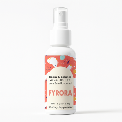 Fyrora® Beam & Balance Unflavoured Vitamin D3 + K2 Spray
