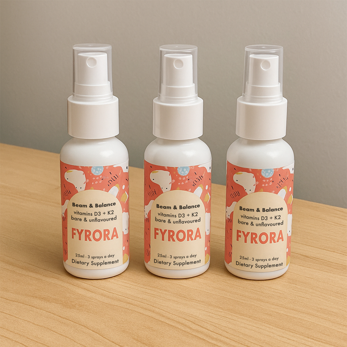 Fyrora® Beam & Balance Unflavoured Vitamin D3 + K2 Spray