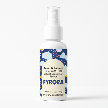 Fyrora® Beam & Balance Vitamin D3 with Vitamin K2 Spray